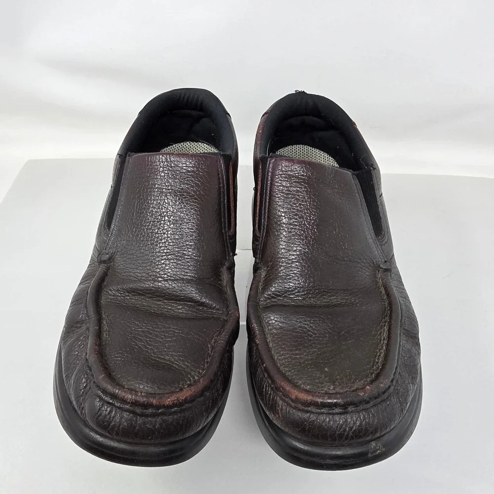 SAS Slip On Loafers Mens 9 M Soft Step Tripad Comfort Brown Leather Shoes Fair